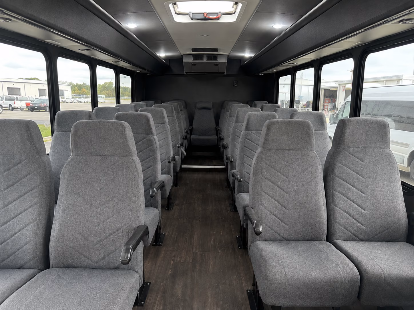 norman 18 passenger minibus interior
