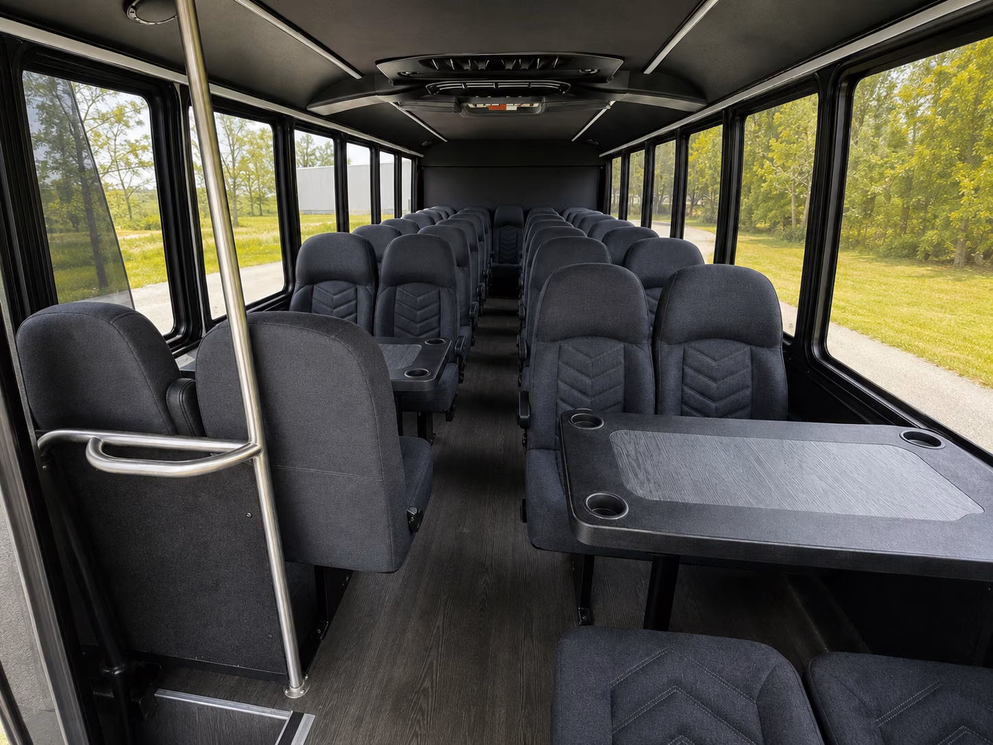 norman 20 passenger minibus inside