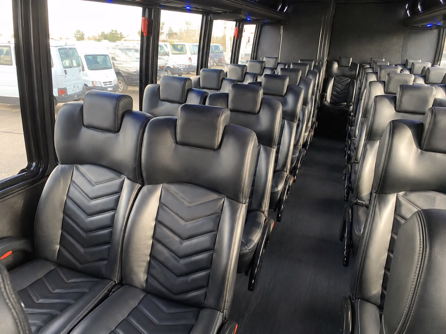 norman 20 passenger minibus interior