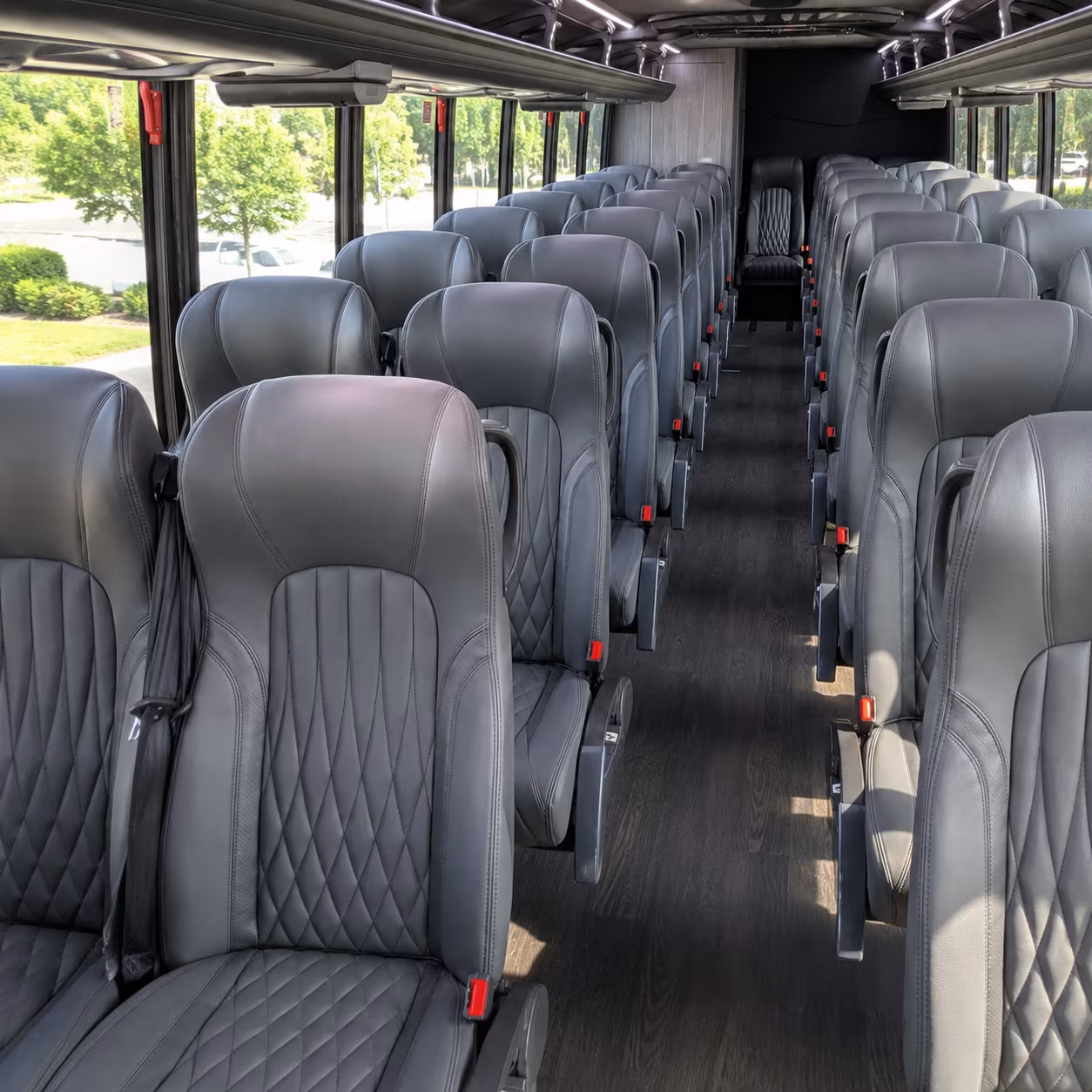 norman 25 passenger minibus inside
