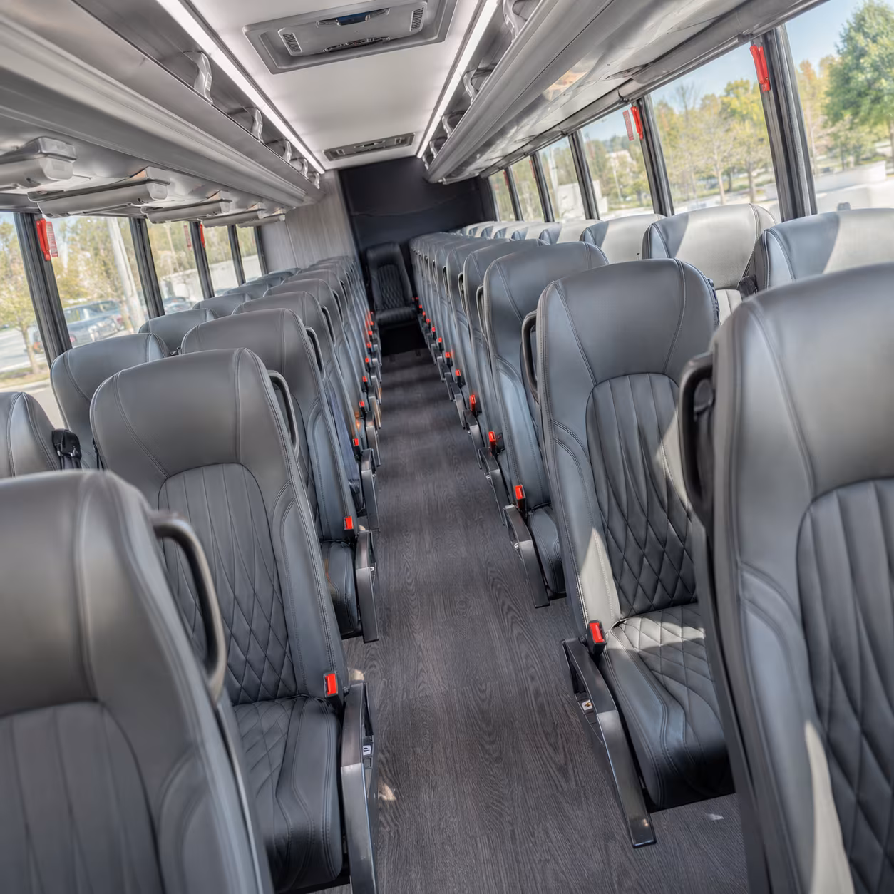 norman 25 passenger minibus interior