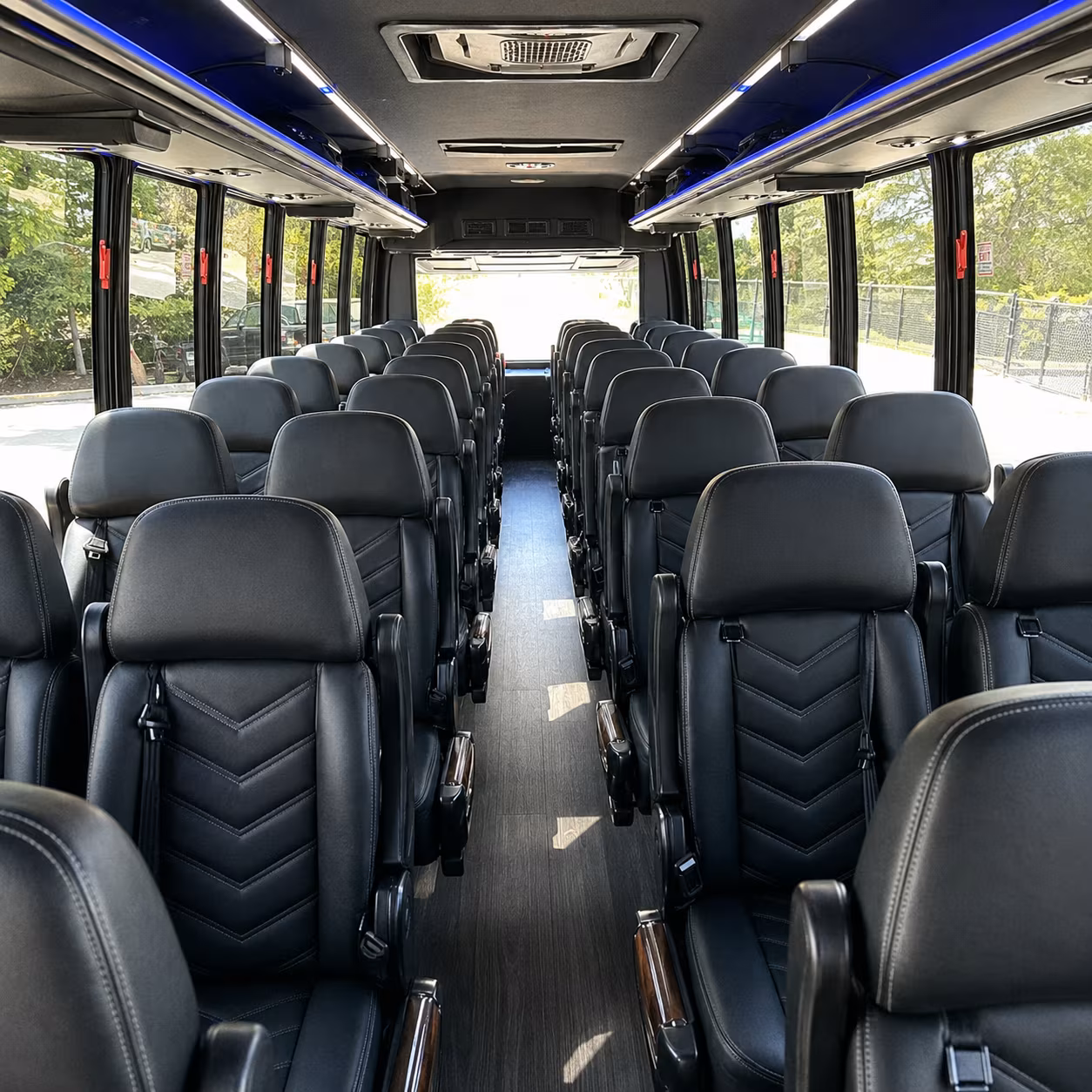 norman 30 passenger minibus interior