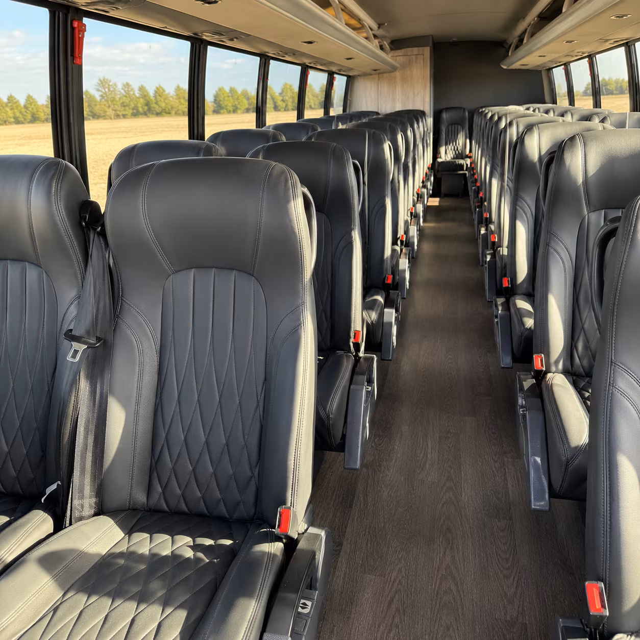 norman 35 passenger minibus inside