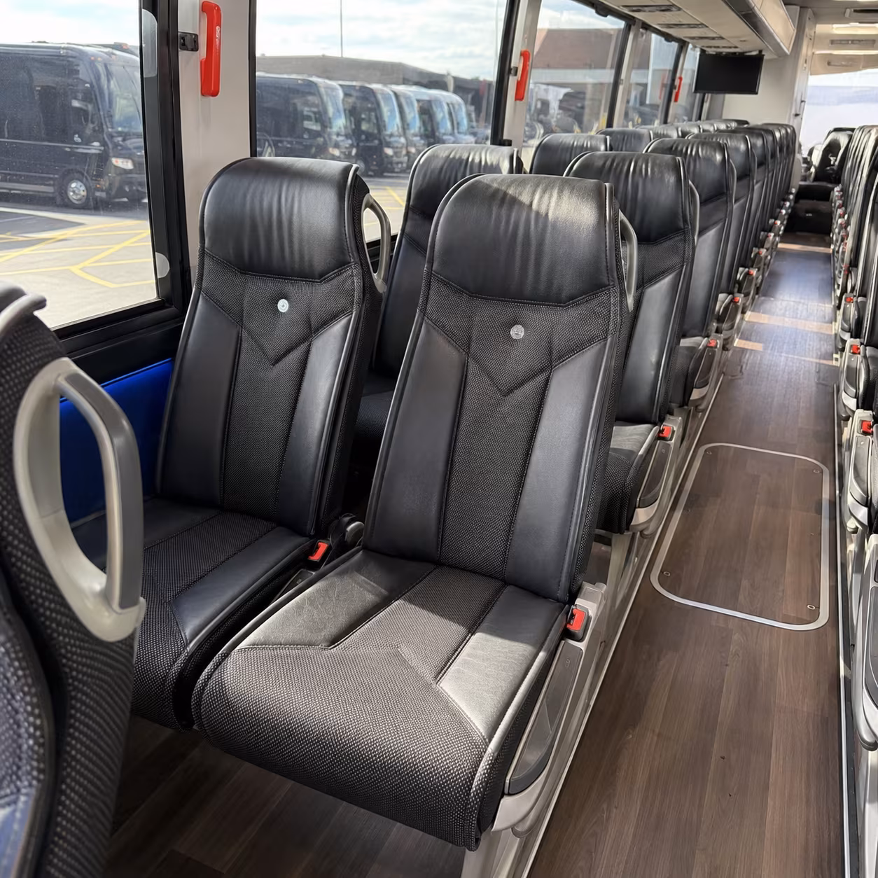 norman 40 passenger charter bus interior