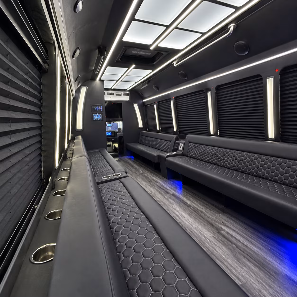 norman party bus inside