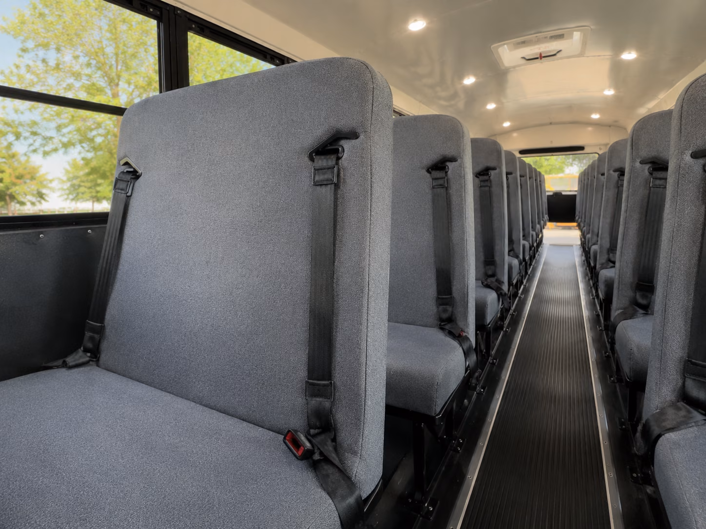 norman school bus interior