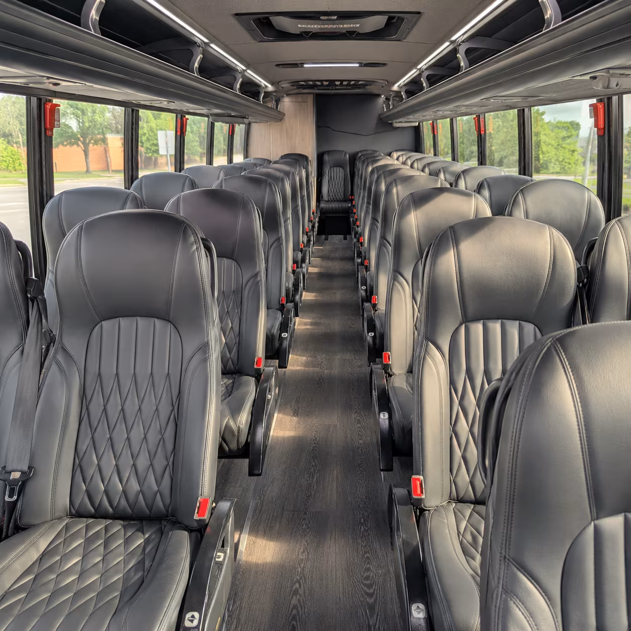 norman sporting event transportation onboard seating