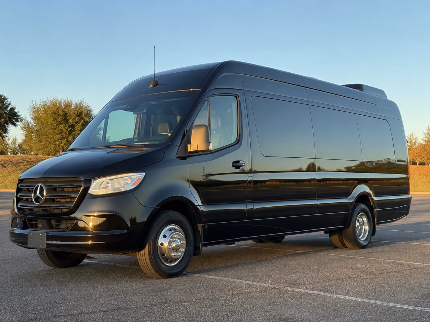norman sprinter van with driver