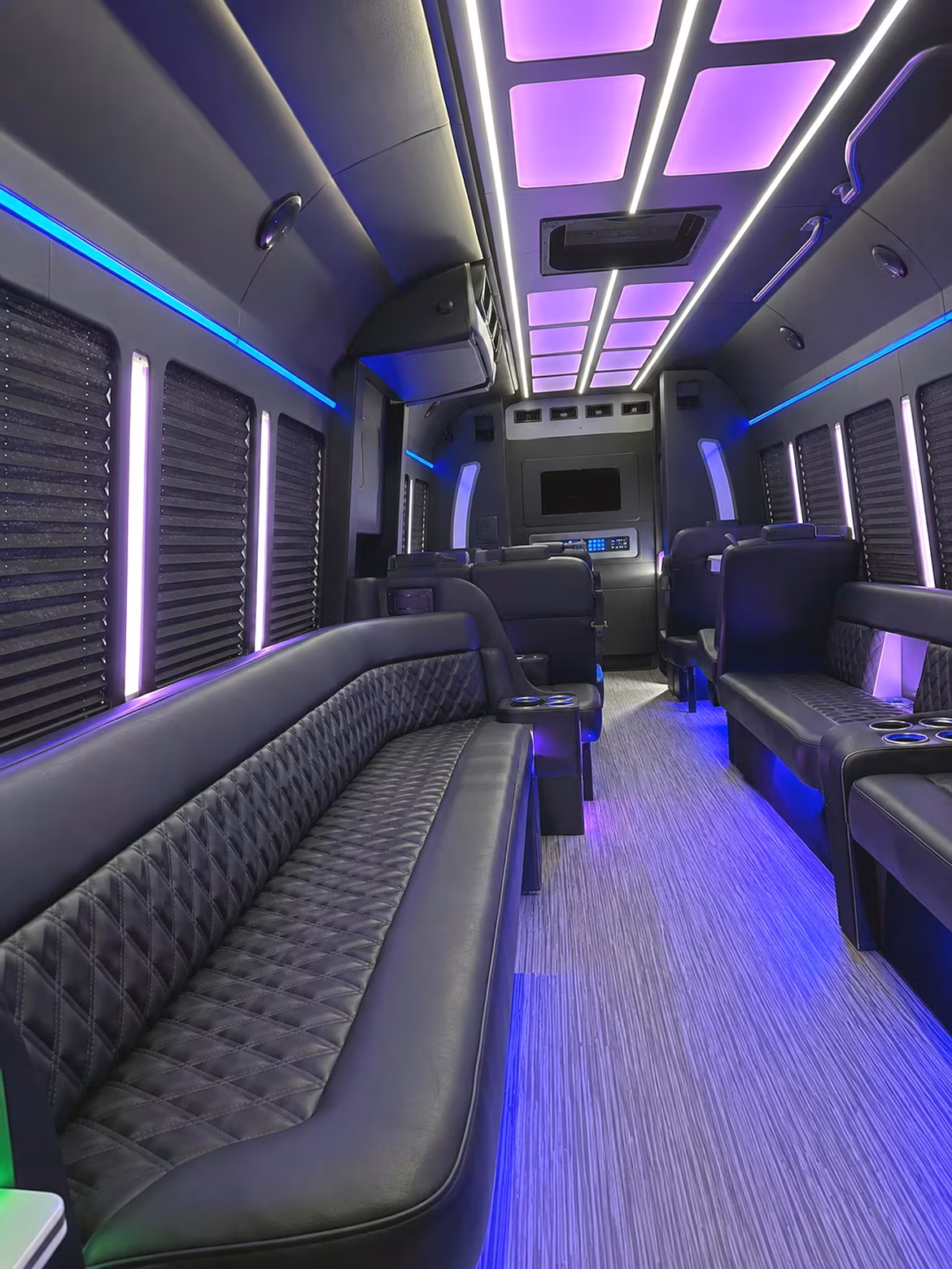 party buses for birthday nights out on campus corner
